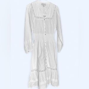 Cleobella Kamela Organic Cotton Midi Long Sleeve Dress